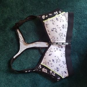 Pink Victoria's Secret Ultimate Bra front zip XS